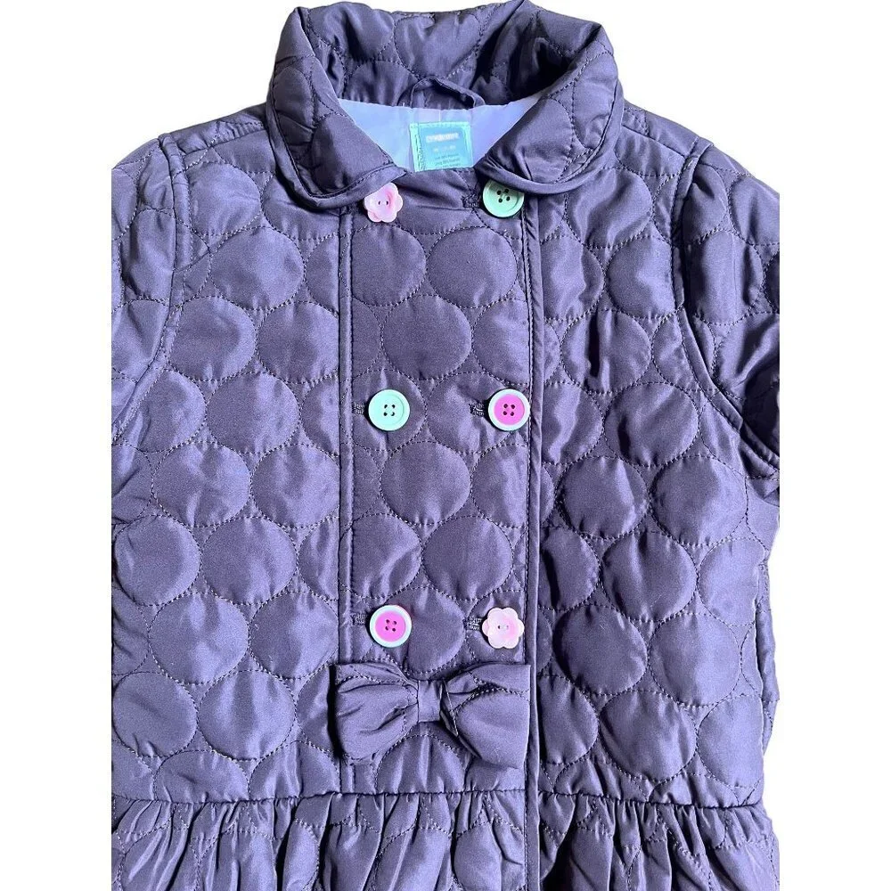 Gymboree Brown & Pink Puffy Jacket Peacoat M